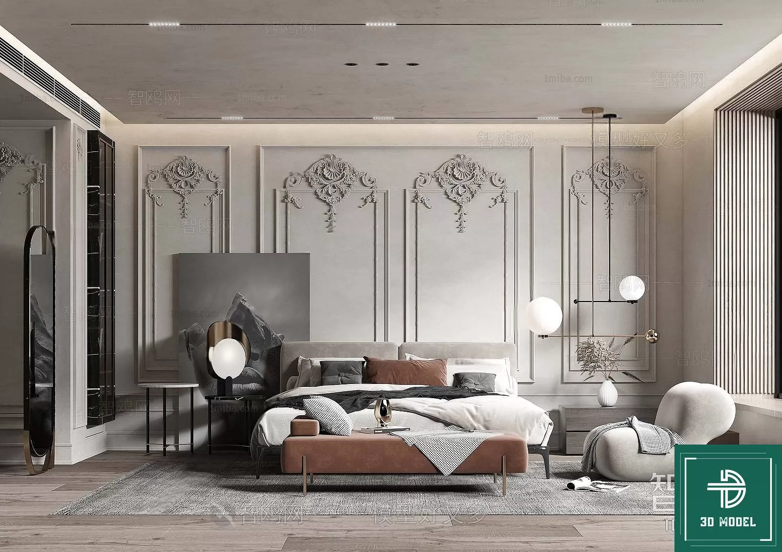 BEDROOM – 3DS MAX MODELS – 150 – PRO BEDROOM – 3DS MAX MODELS – 150 – PRO