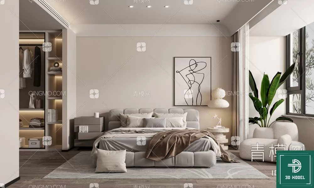 BEDROOM – 3DS MAX MODELS – 151 – PRO BEDROOM – 3DS MAX MODELS – 151 – PRO