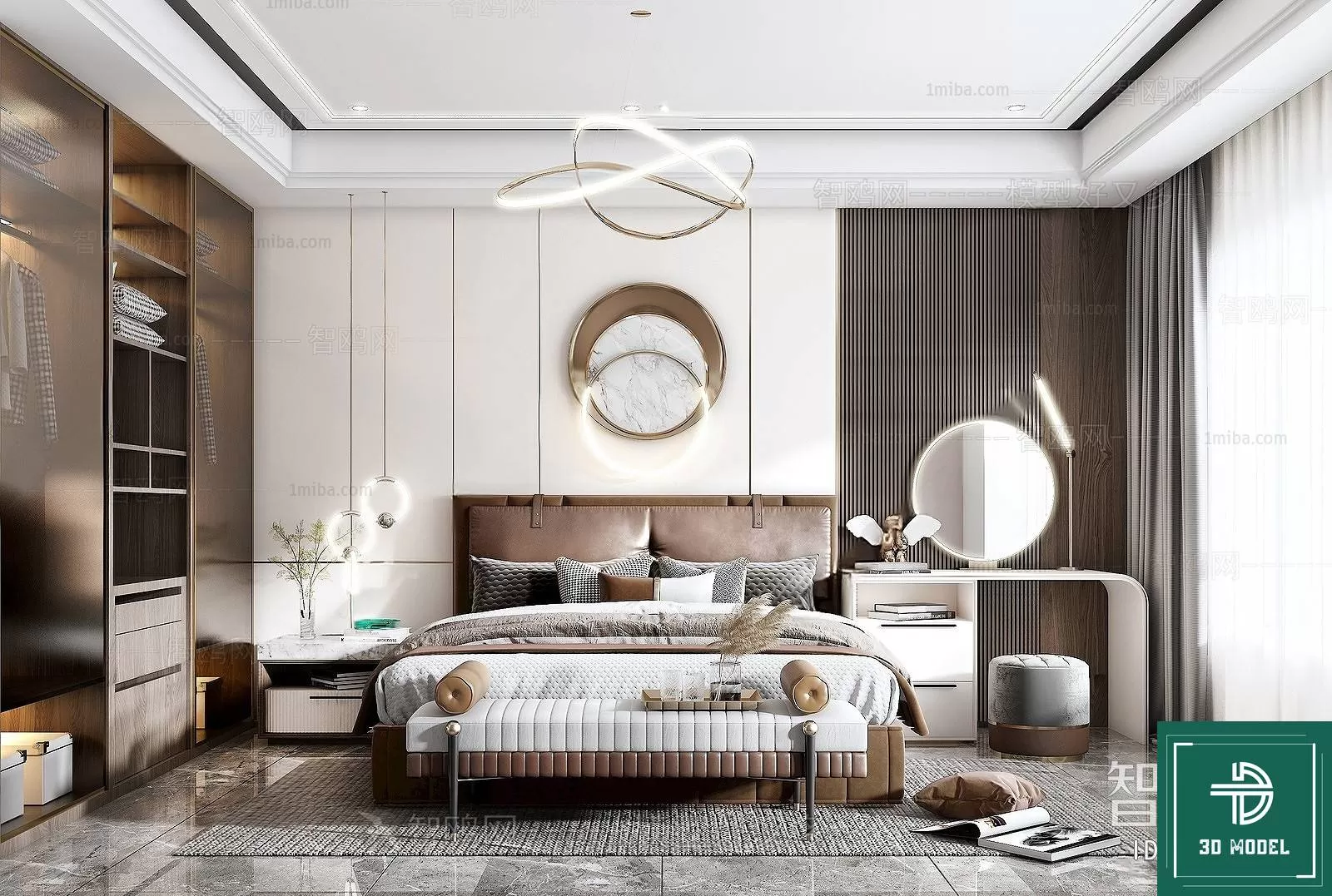 BEDROOM – 3DS MAX MODELS – 153 – PRO BEDROOM – 3DS MAX MODELS – 153 – PRO