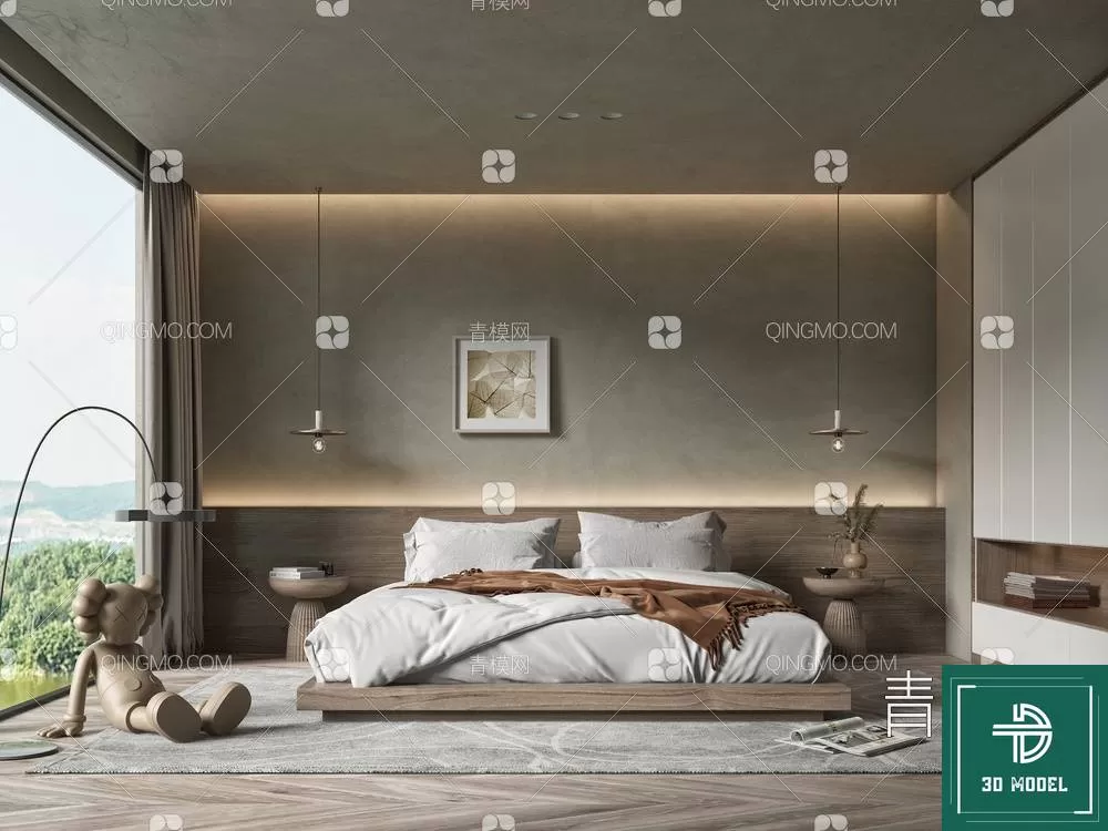 BEDROOM – 3DS MAX MODELS – 157 – PRO BEDROOM – 3DS MAX MODELS – 157 – PRO