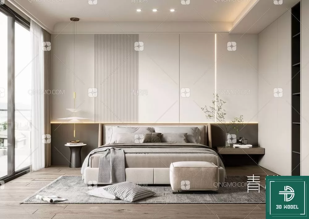BEDROOM – 3DS MAX MODELS – 160 – PRO BEDROOM – 3DS MAX MODELS – 160 – PRO