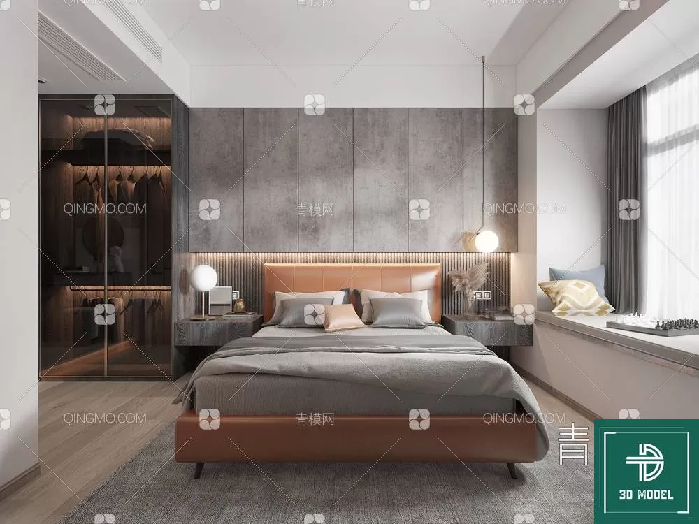 BEDROOM – 3DS MAX MODELS – 164 – PRO BEDROOM – 3DS MAX MODELS – 164 – PRO