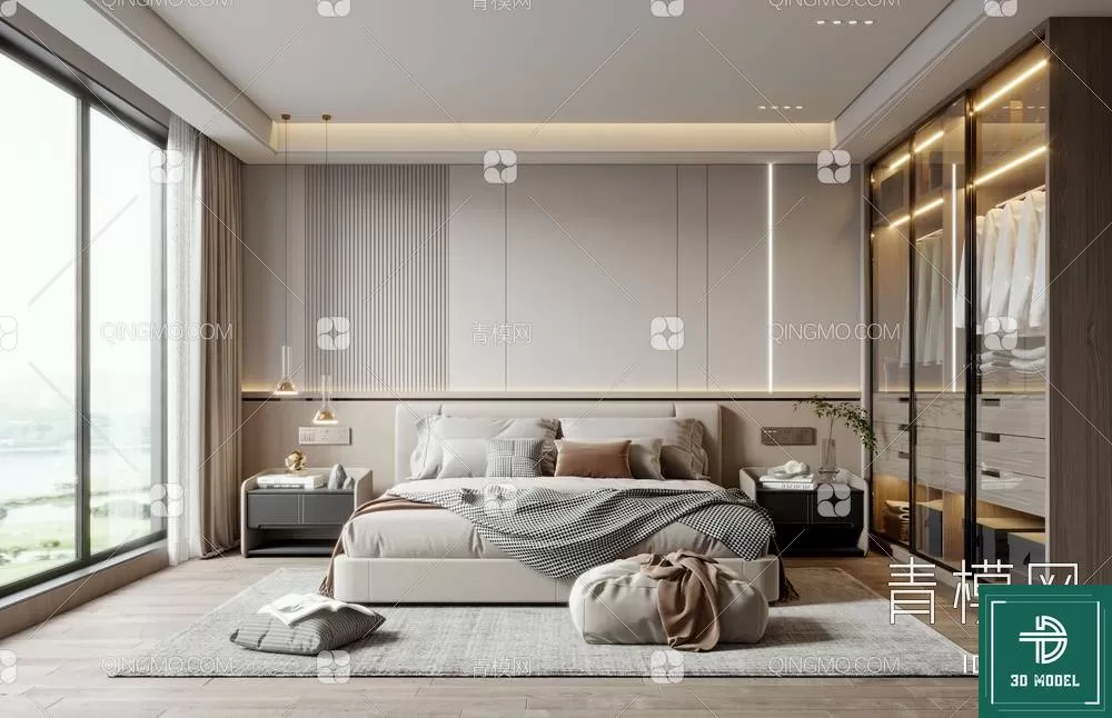 BEDROOM – 3DS MAX MODELS – 165 – PRO BEDROOM – 3DS MAX MODELS – 165 – PRO