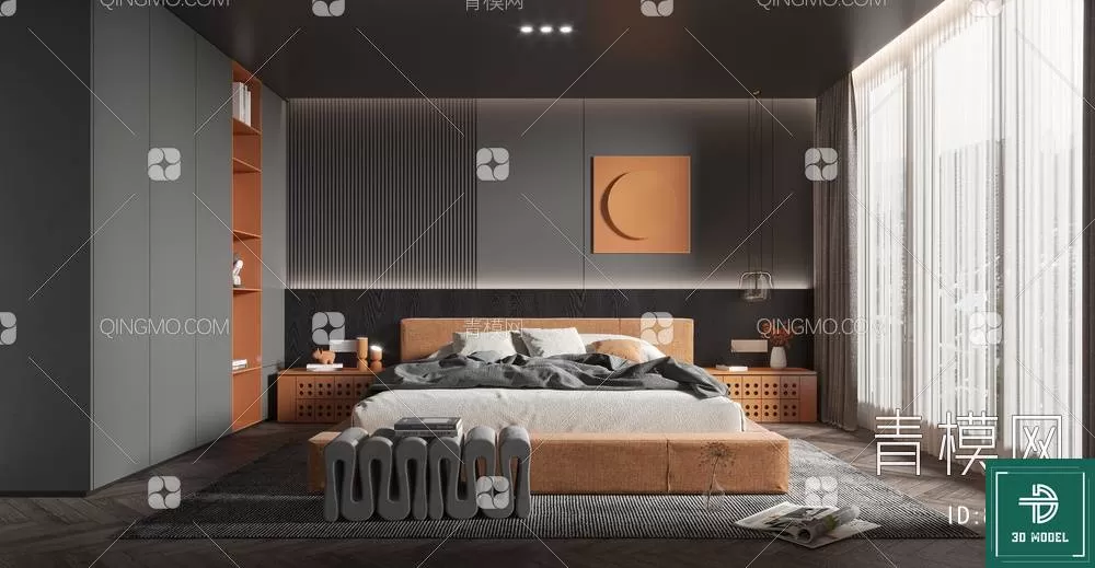 BEDROOM – 3DS MAX MODELS – 169 – PRO BEDROOM – 3DS MAX MODELS – 169 – PRO