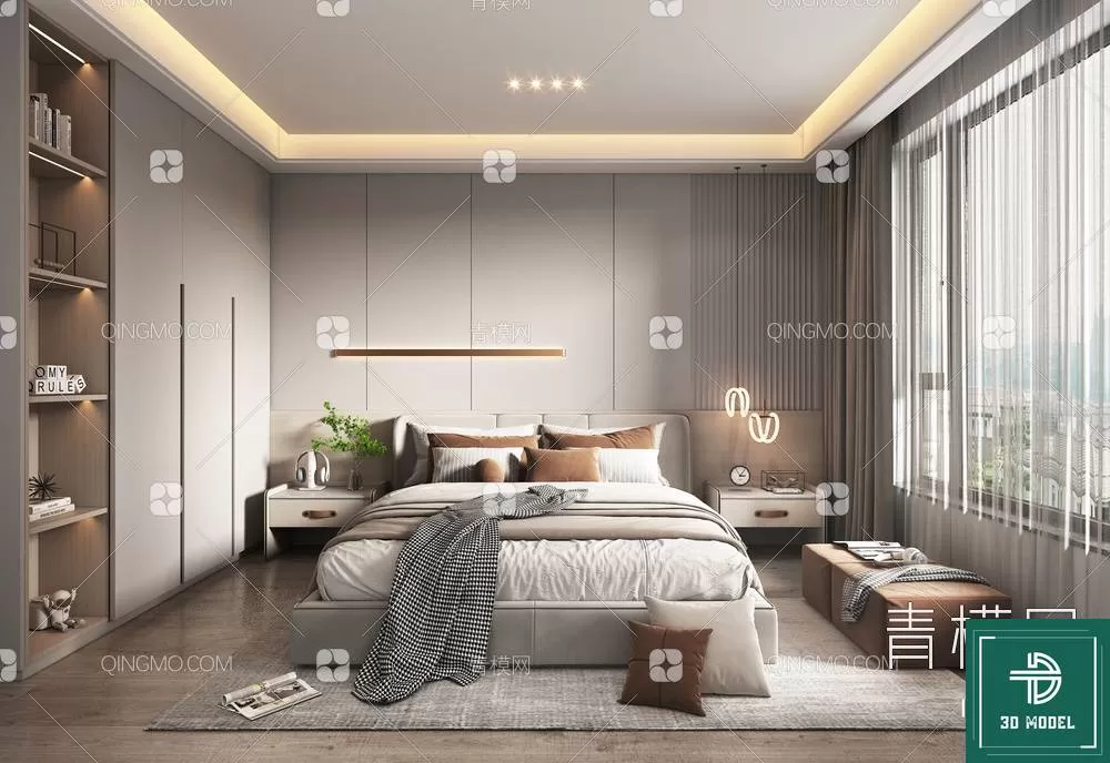 BEDROOM – 3DS MAX MODELS – 170 – PRO BEDROOM – 3DS MAX MODELS – 170 – PRO