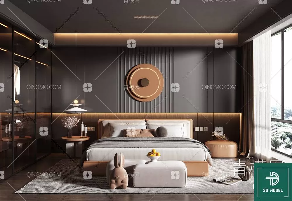 BEDROOM – 3DS MAX MODELS – 175 – PRO BEDROOM – 3DS MAX MODELS – 175 – PRO