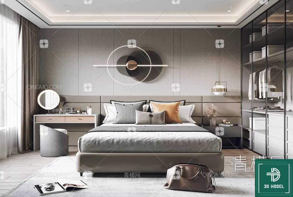 BEDROOM – 3DS MAX MODELS – 176 – PRO BEDROOM – 3DS MAX MODELS – 176 – PRO