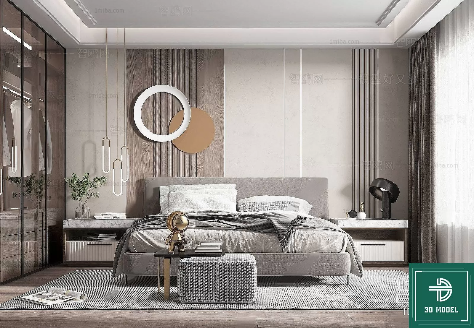 BEDROOM – 3DS MAX MODELS – 177 – PRO BEDROOM – 3DS MAX MODELS – 177 – PRO