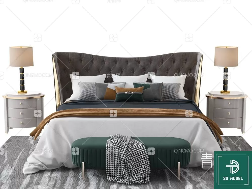 BEDROOM – 3DS MAX MODELS – 178 – PRO BEDROOM – 3DS MAX MODELS – 178 – PRO