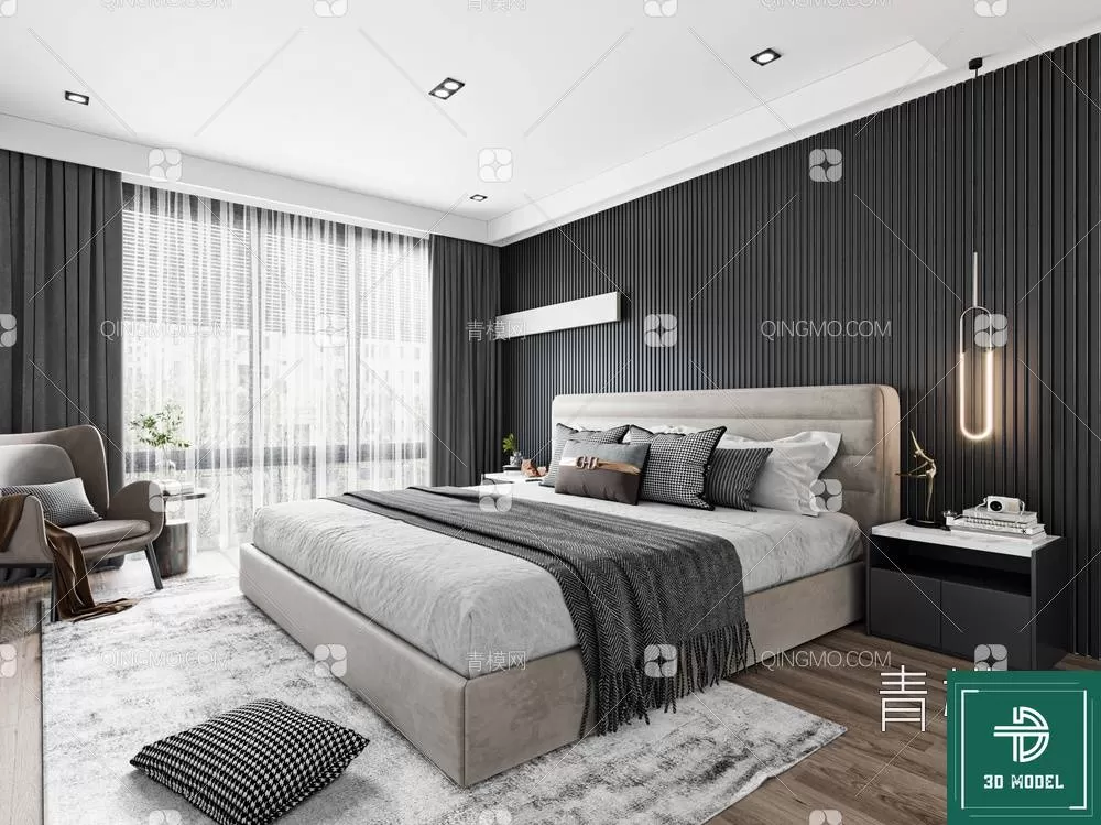 BEDROOM – 3DS MAX MODELS – 179 – PRO BEDROOM – 3DS MAX MODELS – 179 – PRO