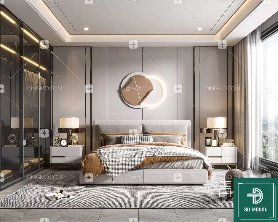BEDROOM – 3DS MAX MODELS – 183 – PRO BEDROOM – 3DS MAX MODELS – 183 – PRO