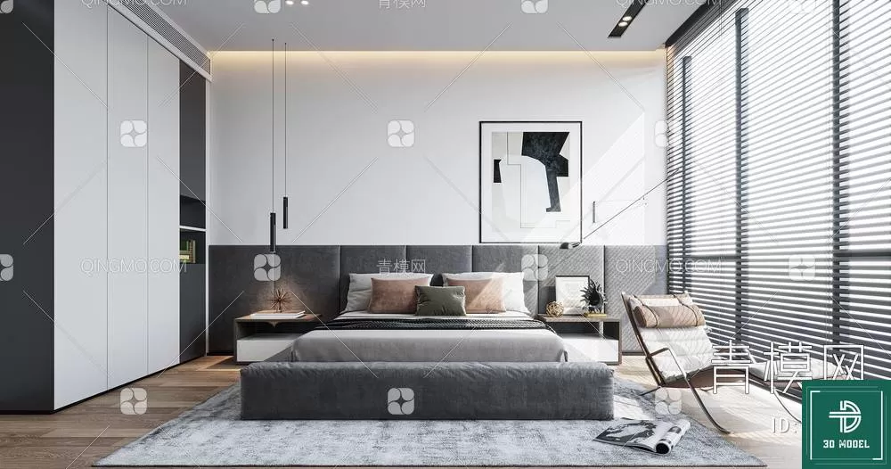 BEDROOM – 3DS MAX MODELS – 184 – PRO BEDROOM – 3DS MAX MODELS – 184 – PRO