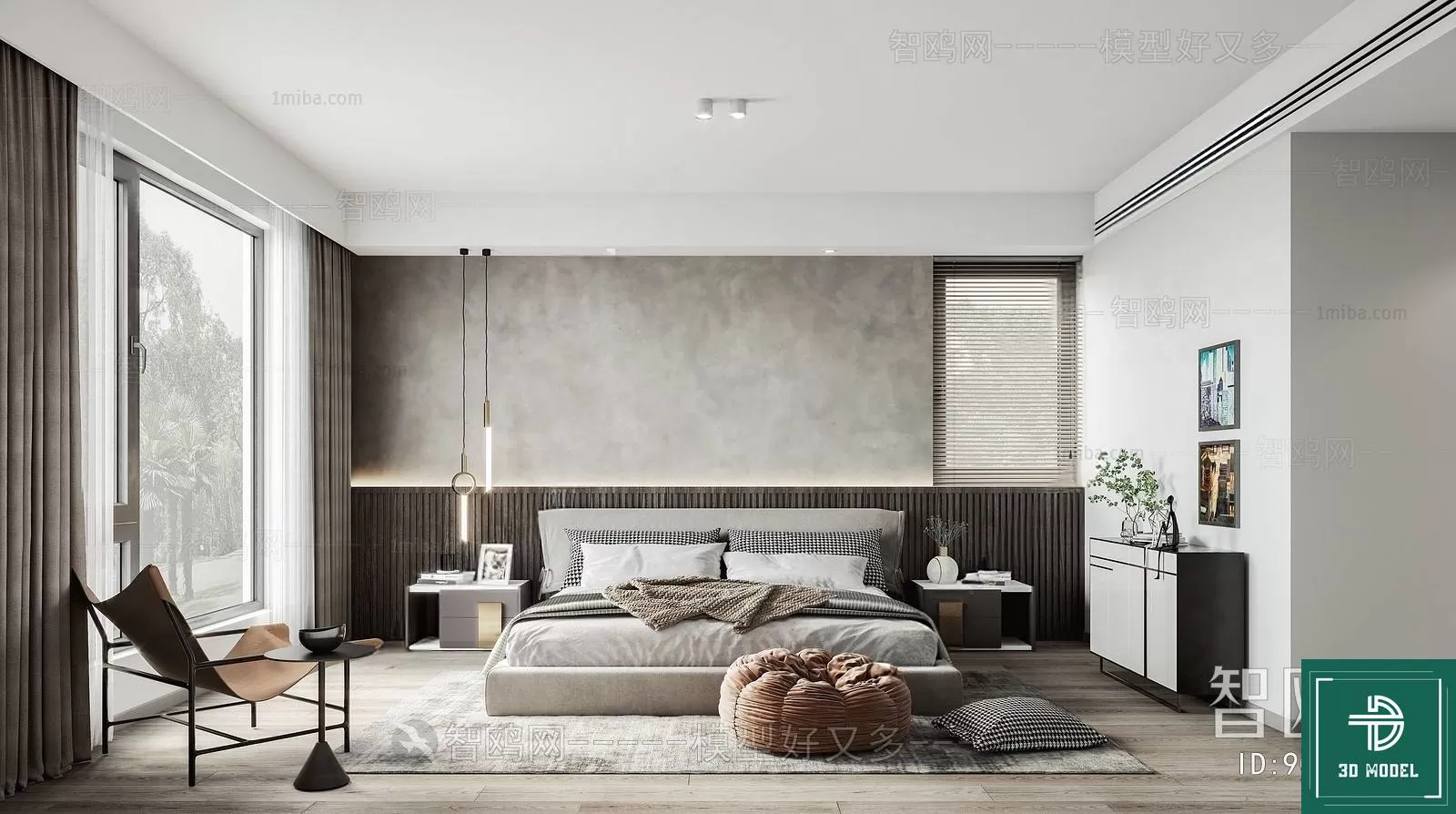 BEDROOM – 3DS MAX MODELS – 186 – PRO BEDROOM – 3DS MAX MODELS – 186 – PRO