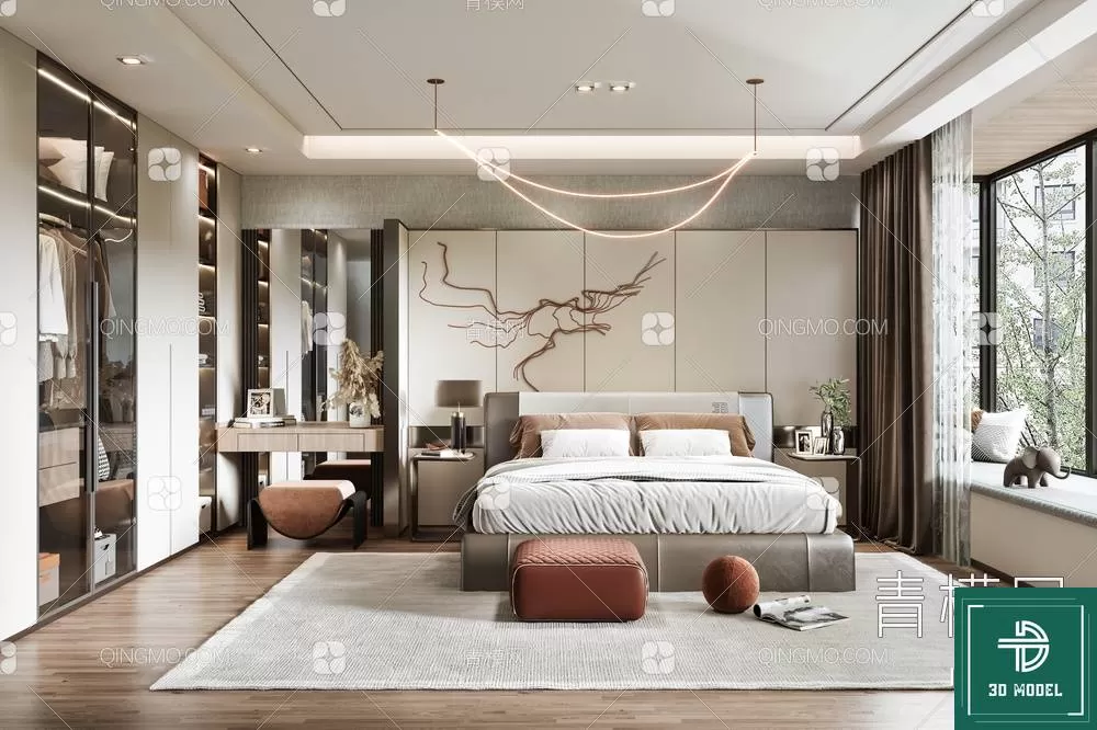 BEDROOM – 3DS MAX MODELS – 191 – PRO BEDROOM – 3DS MAX MODELS – 191 – PRO