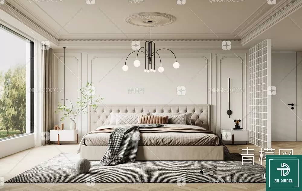 BEDROOM – 3DS MAX MODELS – 195 – PRO BEDROOM – 3DS MAX MODELS – 195 – PRO