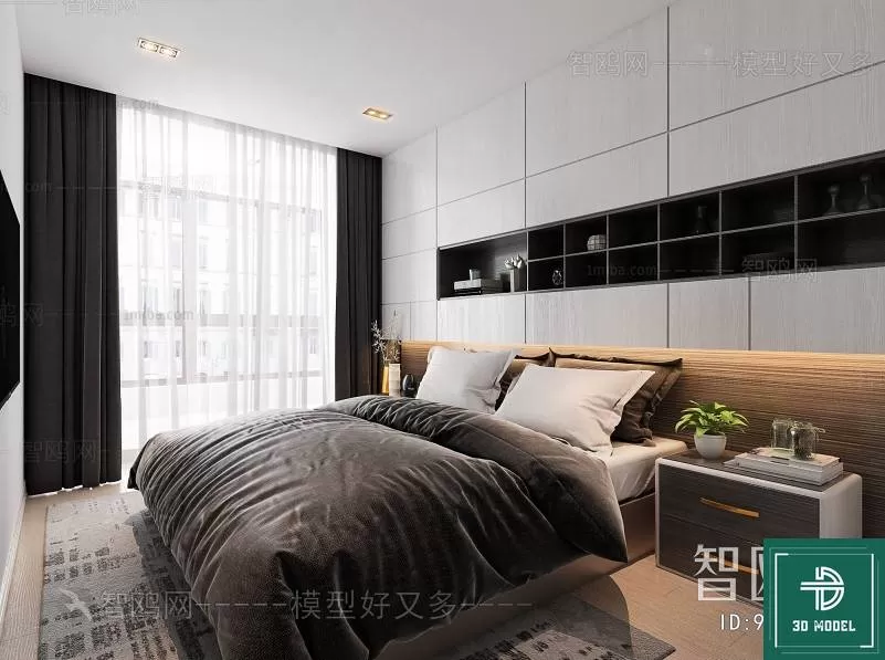 BEDROOM – 3DS MAX MODELS – 196 – PRO BEDROOM – 3DS MAX MODELS – 196 – PRO