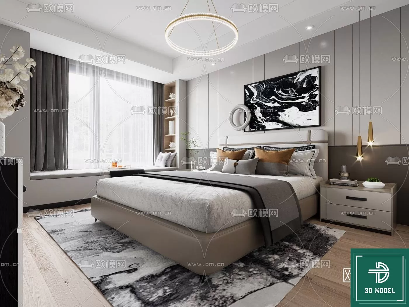 BEDROOM – 3DS MAX MODELS – 199 – PRO BEDROOM – 3DS MAX MODELS – 199 – PRO