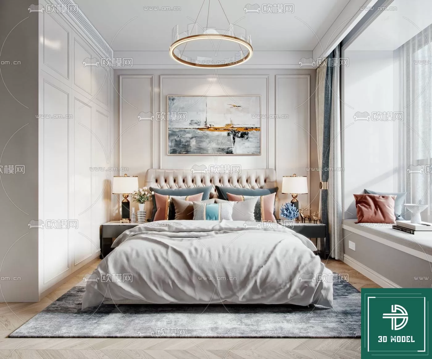 BEDROOM – 3DS MAX MODELS – 203 – PRO BEDROOM – 3DS MAX MODELS – 203 – PRO