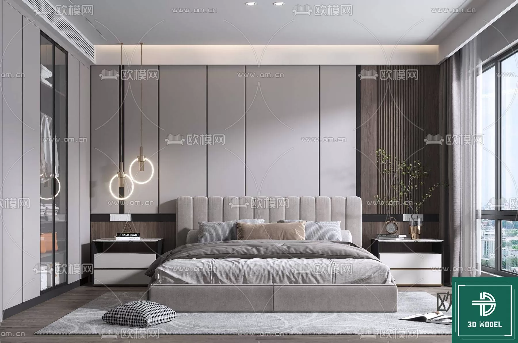 BEDROOM – 3DS MAX MODELS – 207 – PRO BEDROOM – 3DS MAX MODELS – 207 – PRO