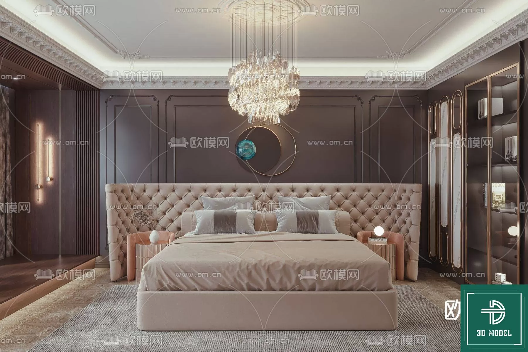BEDROOM – 3DS MAX MODELS – 208 – PRO BEDROOM – 3DS MAX MODELS – 208 – PRO