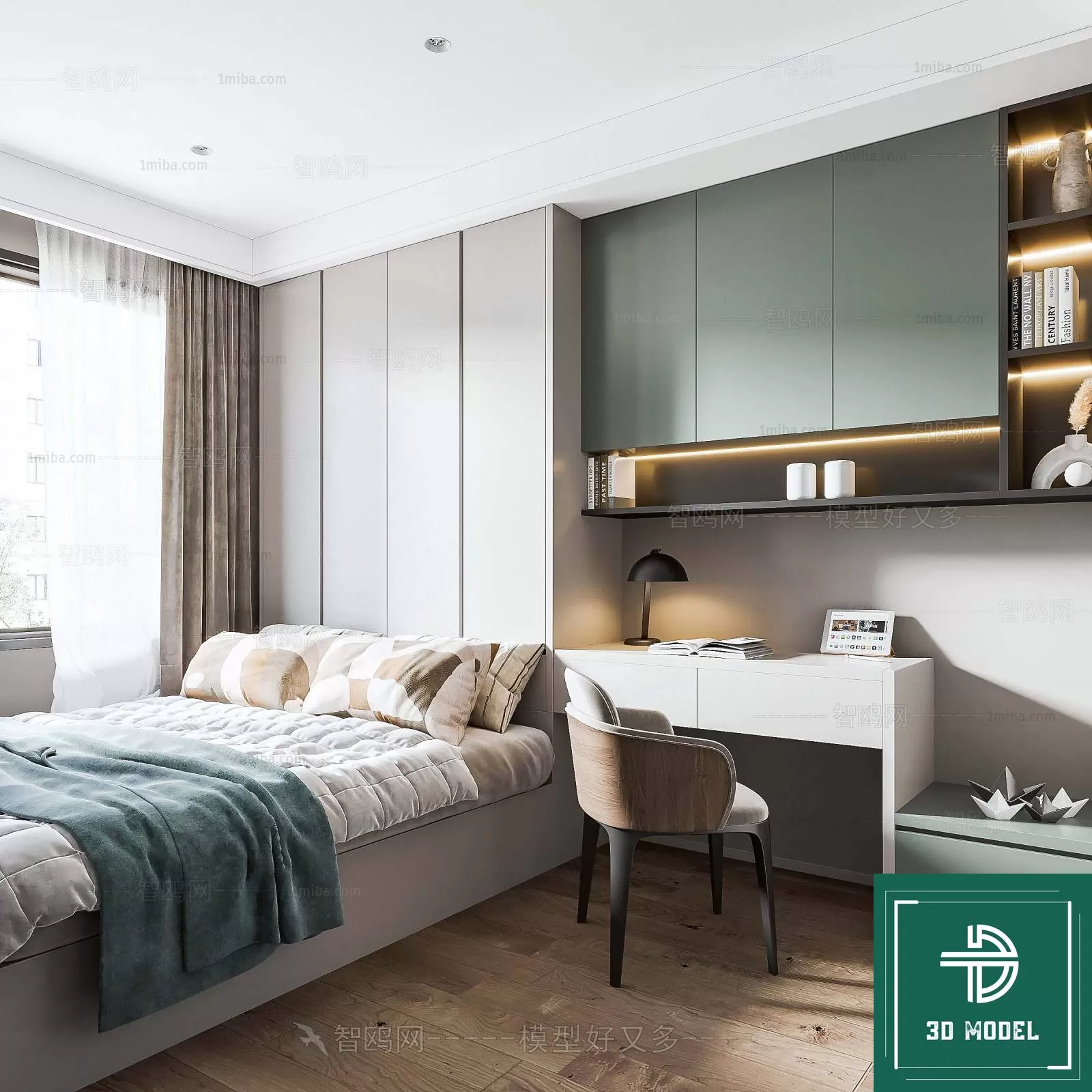 BEDROOM – 3DS MAX MODELS – 215 – PRO BEDROOM – 3DS MAX MODELS – 215 – PRO