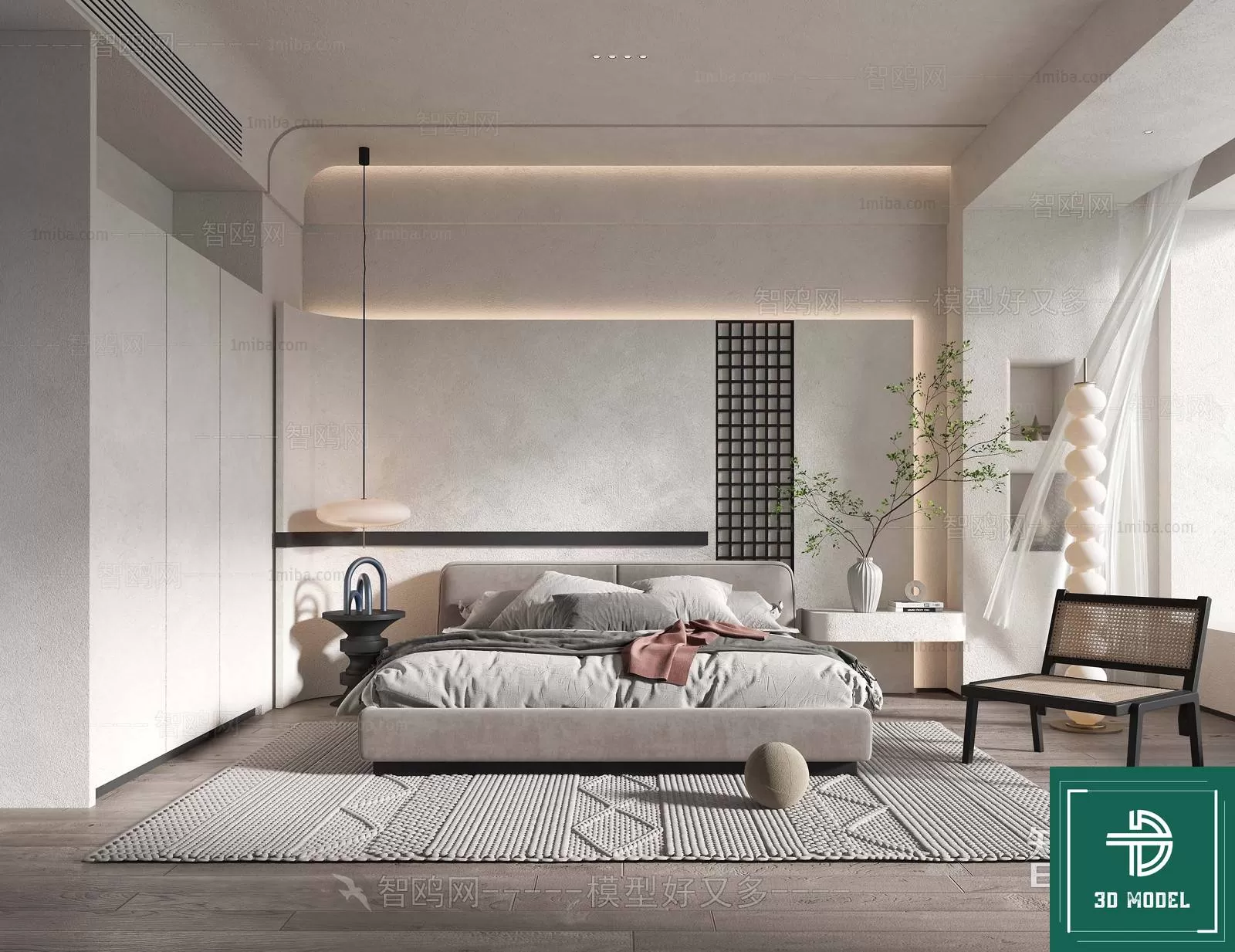 BEDROOM – 3DS MAX MODELS – 217 – PRO BEDROOM – 3DS MAX MODELS – 217 – PRO