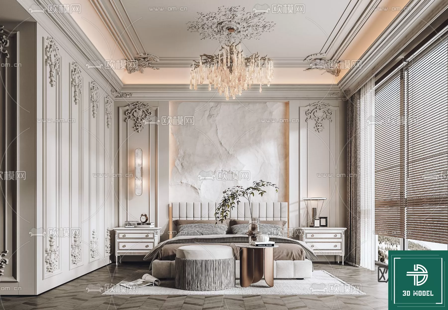 BEDROOM – 3DS MAX MODELS – 218 – PRO BEDROOM – 3DS MAX MODELS – 218 – PRO