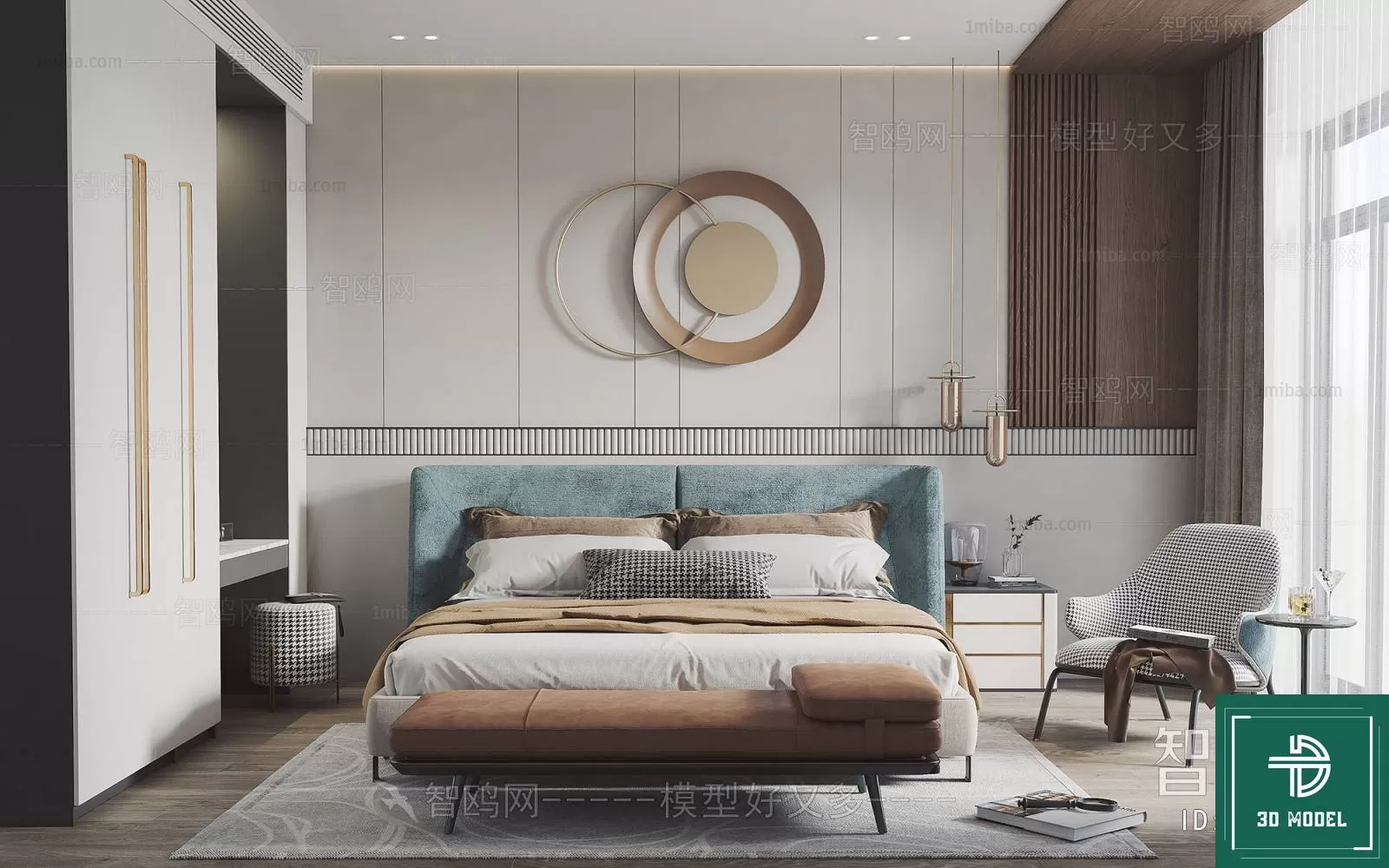 BEDROOM – 3DS MAX MODELS – 228 – PRO BEDROOM – 3DS MAX MODELS – 228 – PRO