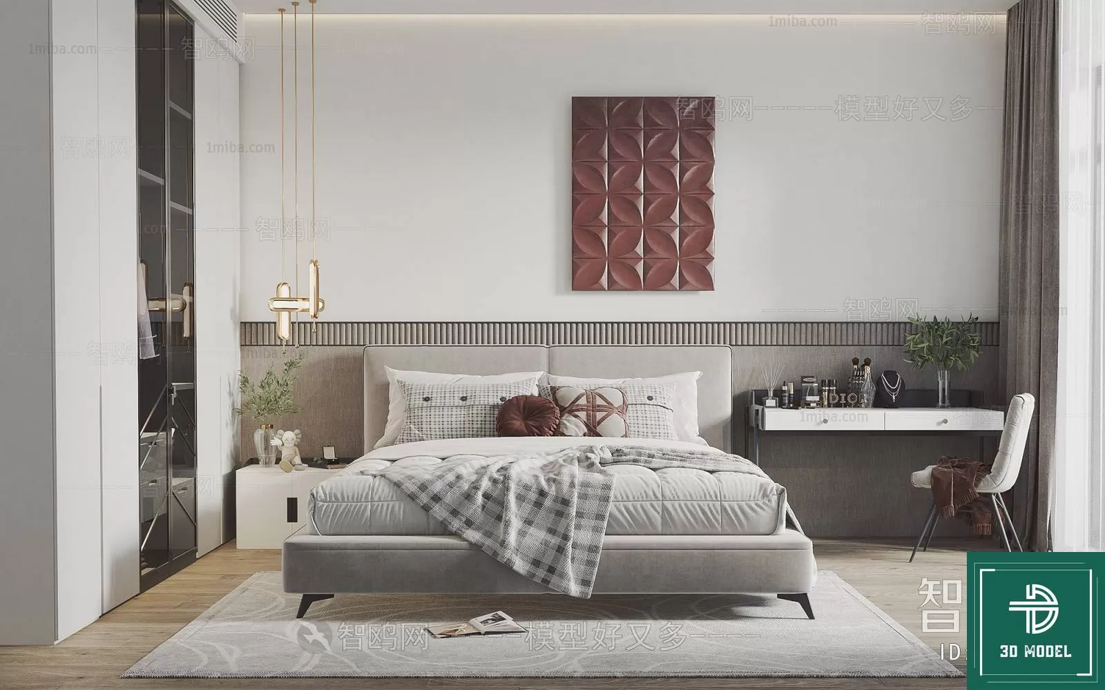 BEDROOM – 3DS MAX MODELS – 229 – PRO BEDROOM – 3DS MAX MODELS – 229 – PRO