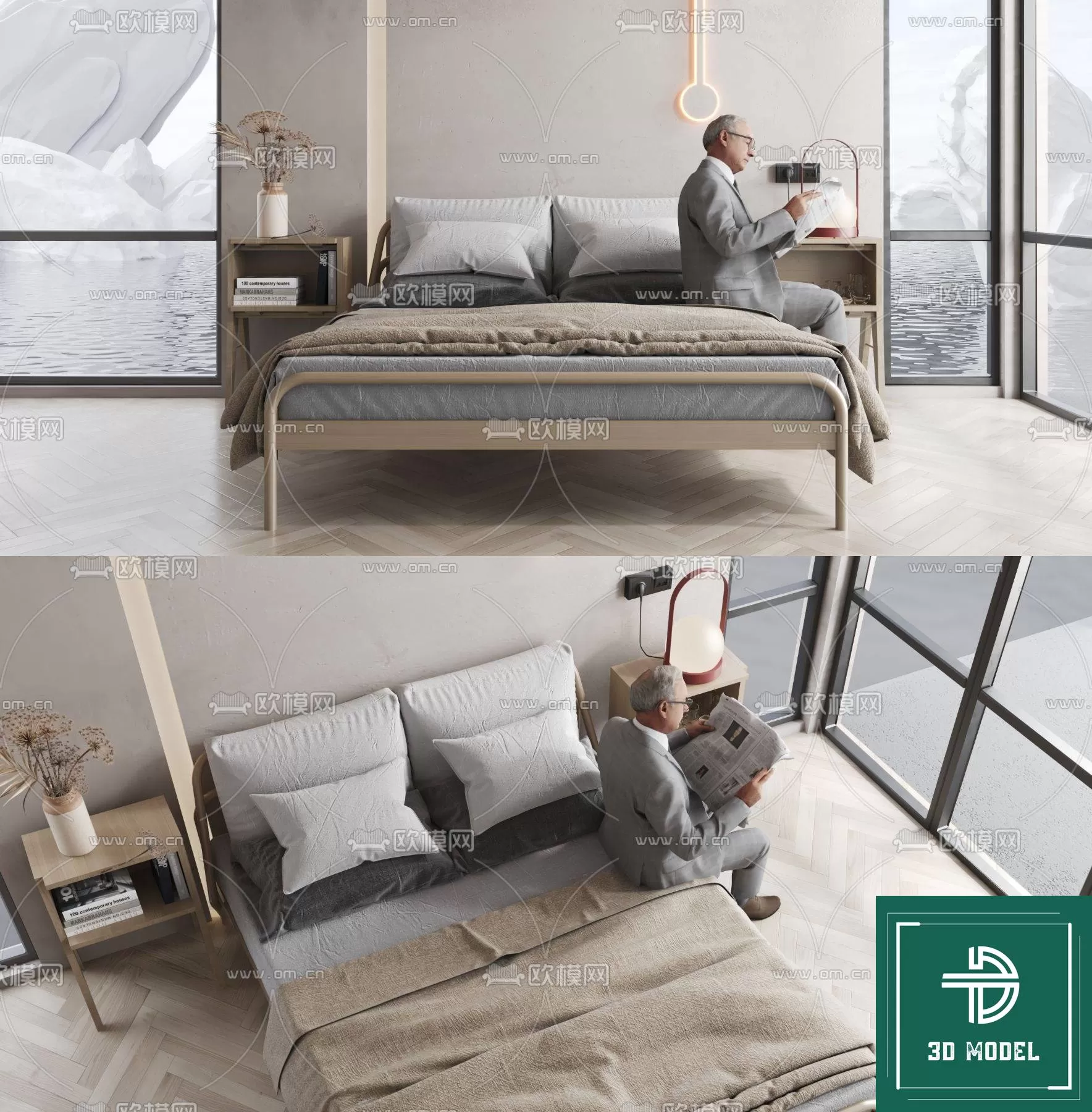 BEDROOM – 3DS MAX MODELS – 230 – PRO BEDROOM – 3DS MAX MODELS – 230 – PRO