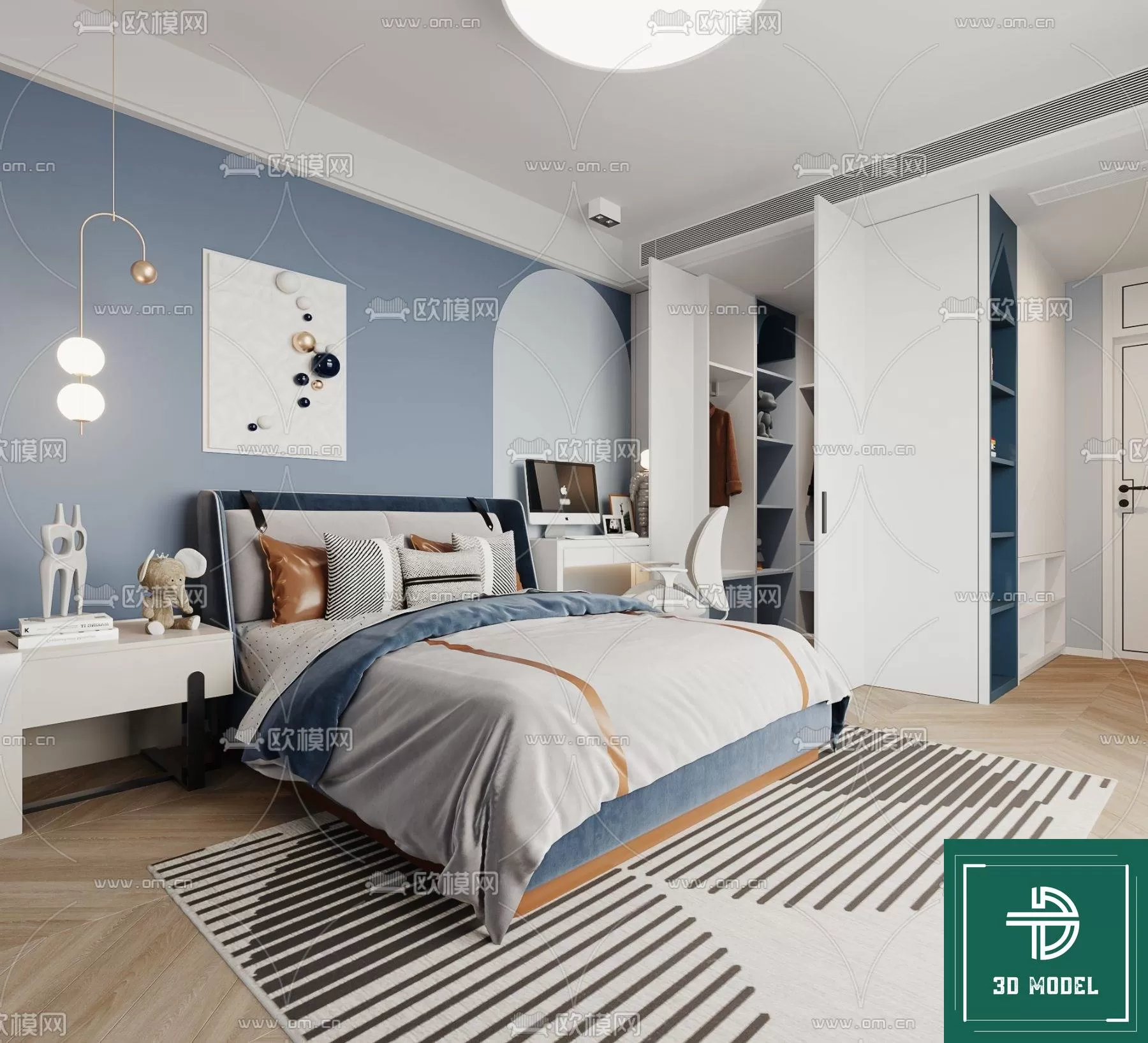 BEDROOM – 3DS MAX MODELS – 236 – PRO BEDROOM – 3DS MAX MODELS – 236 – PRO