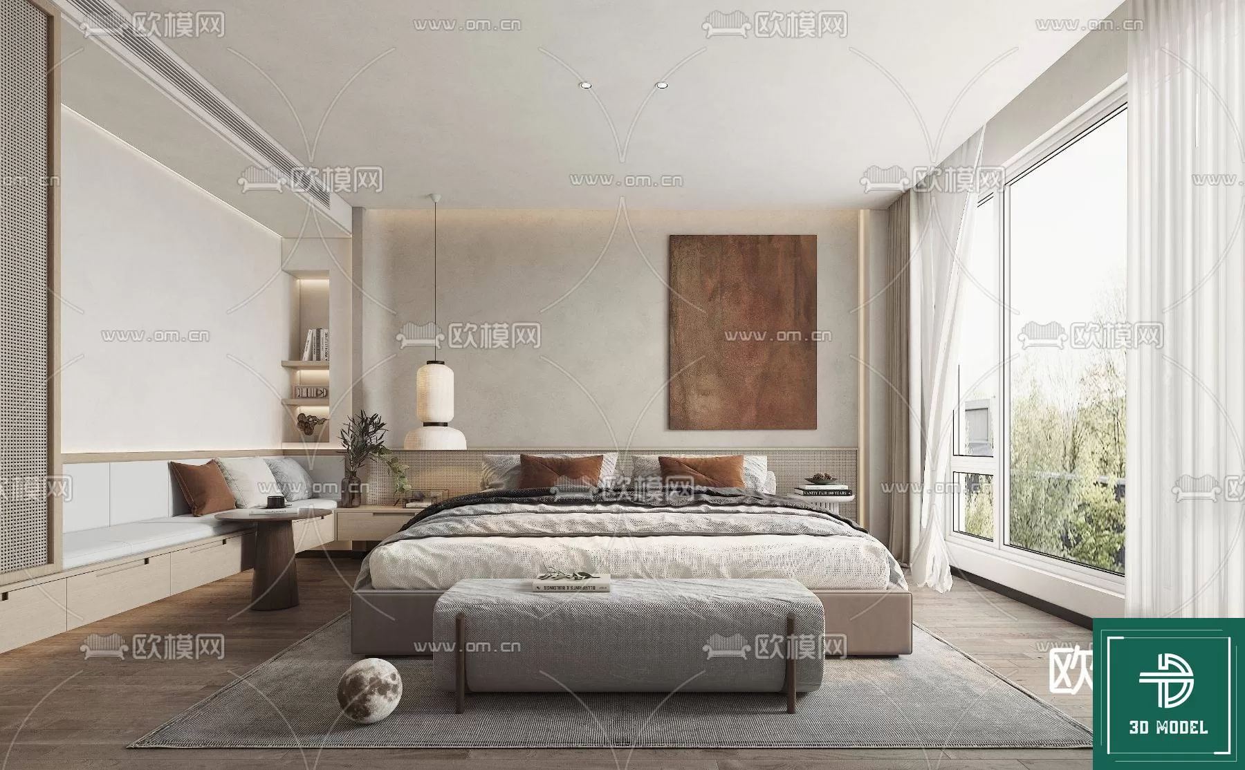 BEDROOM – 3DS MAX MODELS – 238 – PRO BEDROOM – 3DS MAX MODELS – 238 – PRO