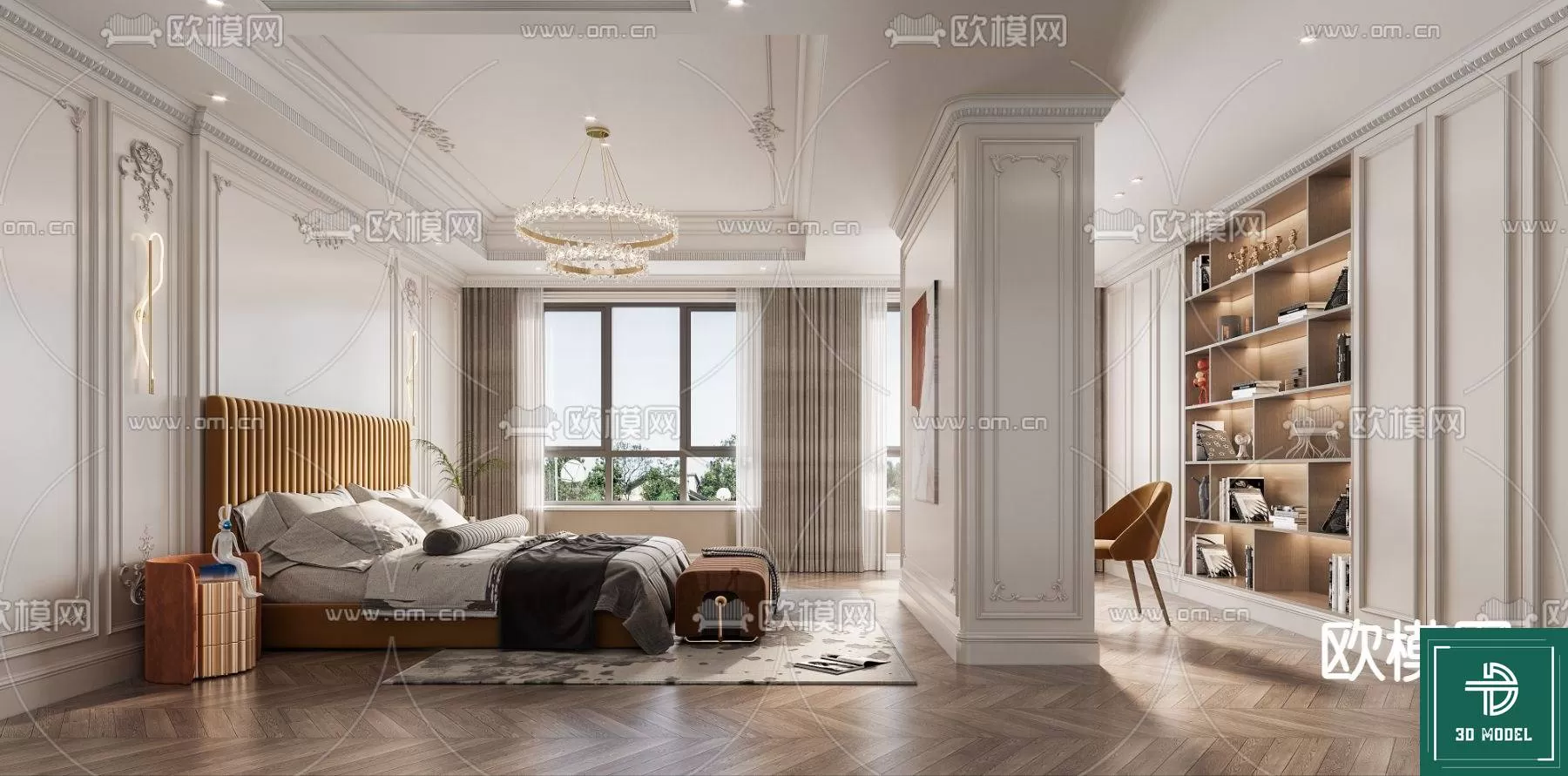 BEDROOM – 3DS MAX MODELS – 242 – PRO BEDROOM – 3DS MAX MODELS – 242 – PRO