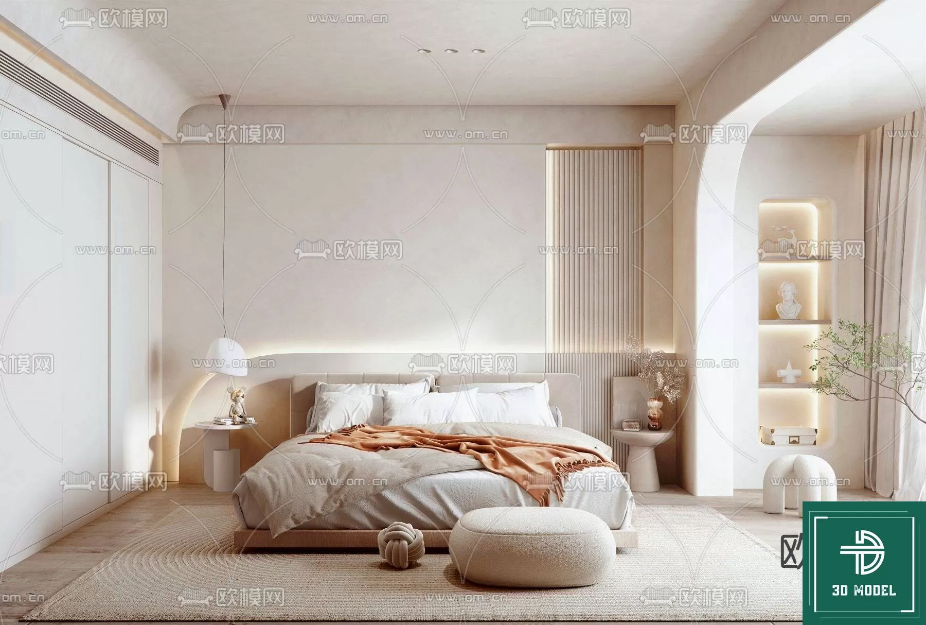 BEDROOM – 3DS MAX MODELS – 244 – PRO BEDROOM – 3DS MAX MODELS – 244 – PRO