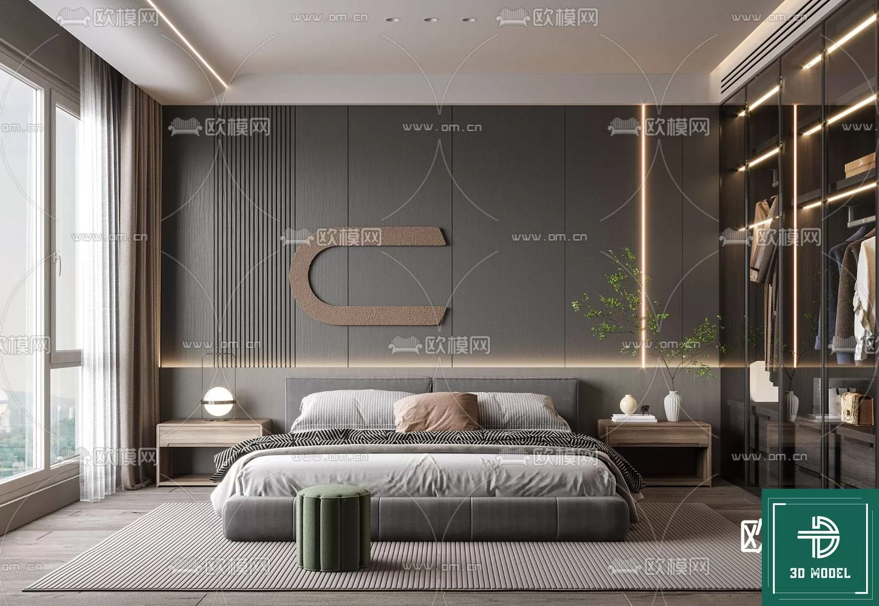 BEDROOM – 3DS MAX MODELS – 247 – PRO BEDROOM – 3DS MAX MODELS – 247 – PRO