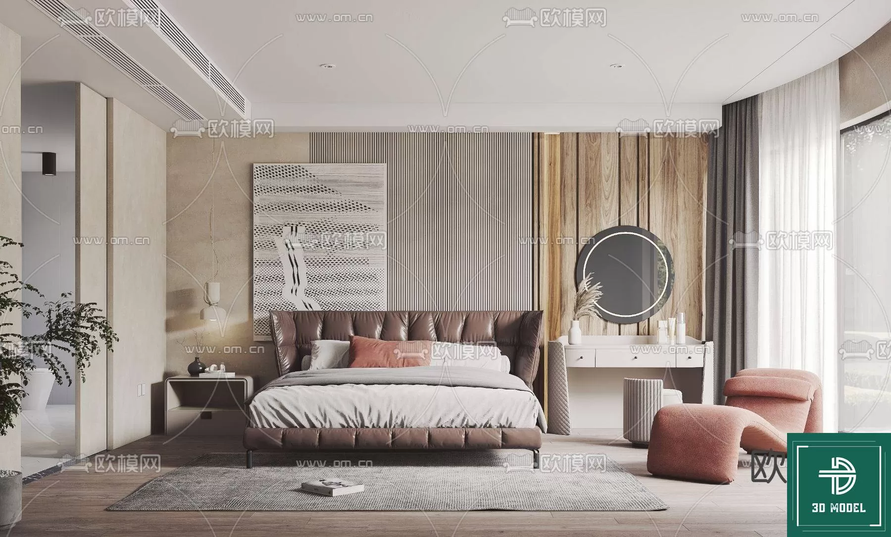 BEDROOM – 3DS MAX MODELS – 252 – PRO BEDROOM – 3DS MAX MODELS – 252 – PRO