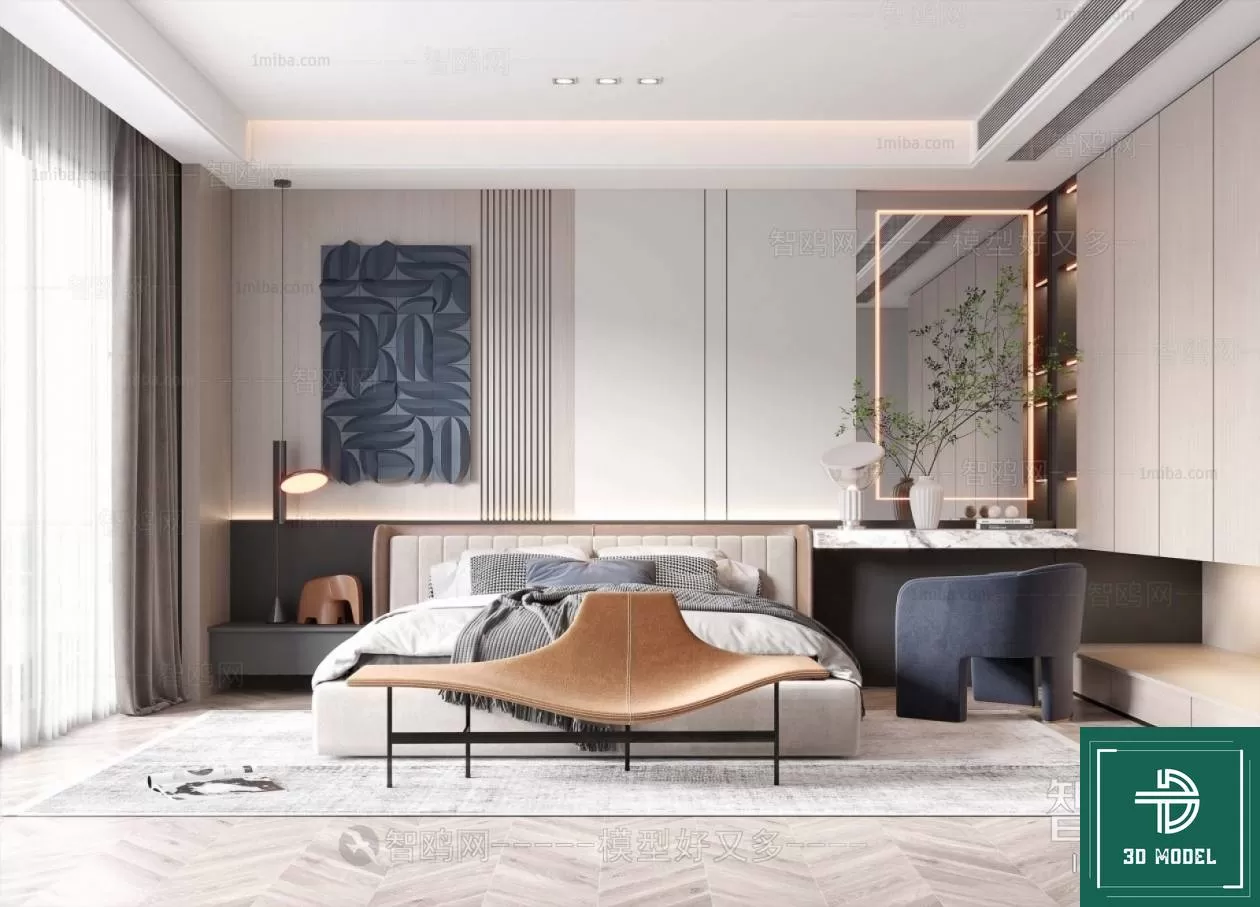 BEDROOM – 3DS MAX MODELS – 256 – PRO BEDROOM – 3DS MAX MODELS – 256 – PRO