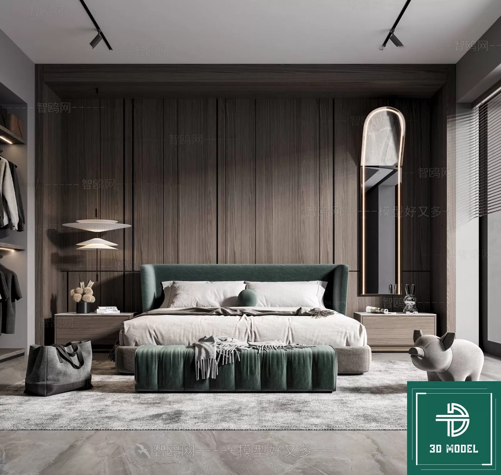 BEDROOM – 3DS MAX MODELS – 259 – PRO BEDROOM – 3DS MAX MODELS – 259 – PRO