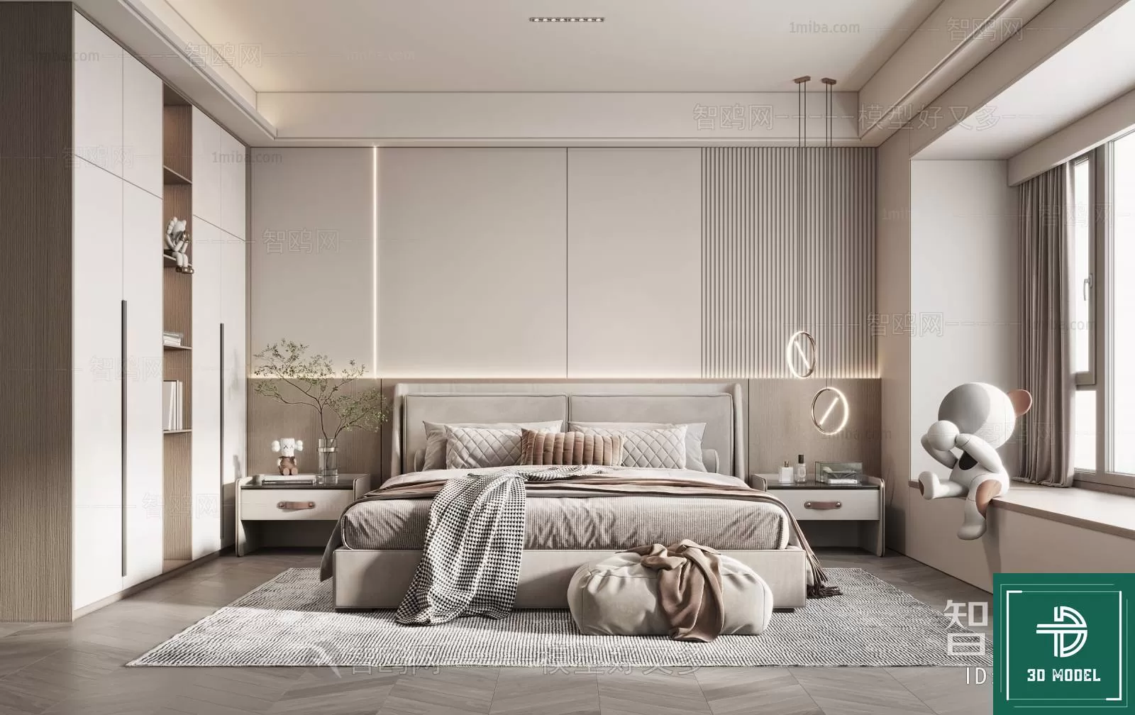 BEDROOM – 3DS MAX MODELS – 260 – PRO BEDROOM – 3DS MAX MODELS – 260 – PRO