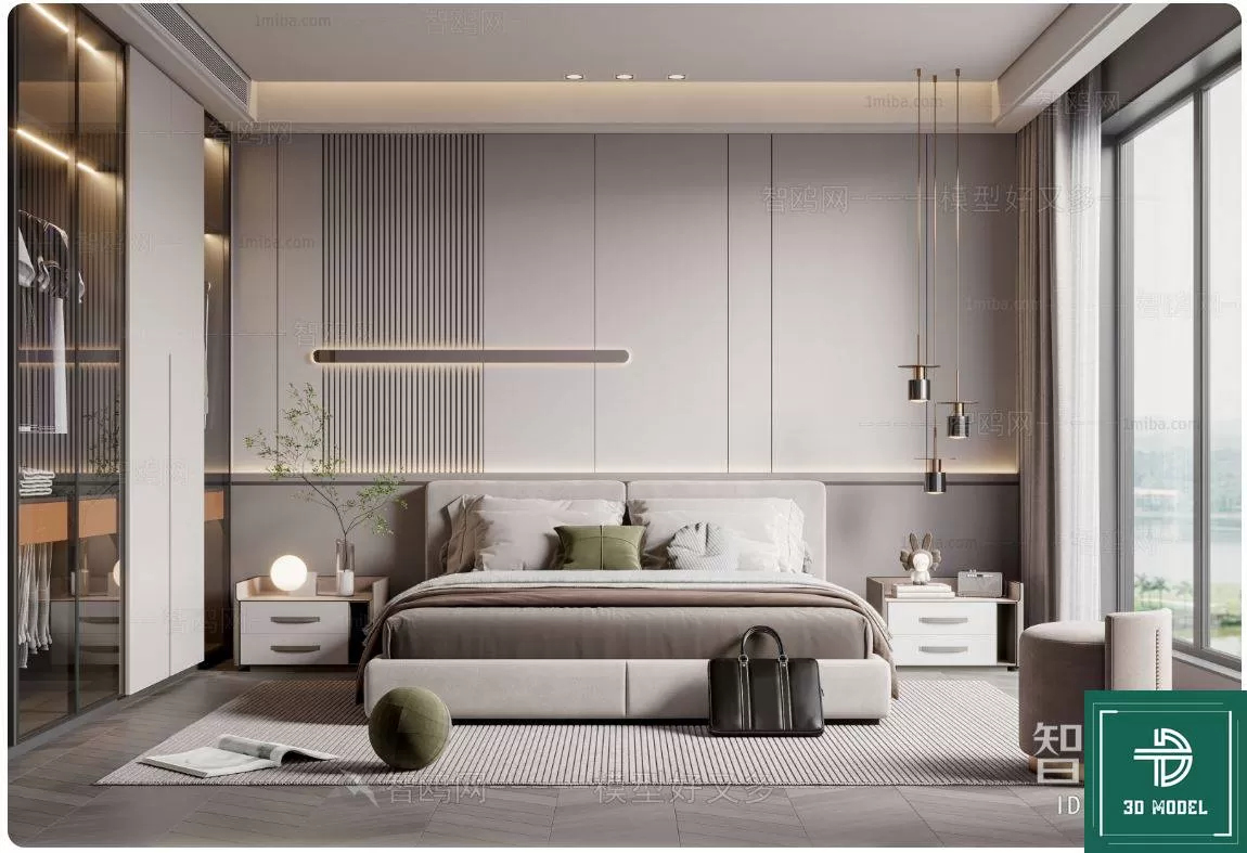 BEDROOM – 3DS MAX MODELS – 263 – PRO BEDROOM – 3DS MAX MODELS – 263 – PRO