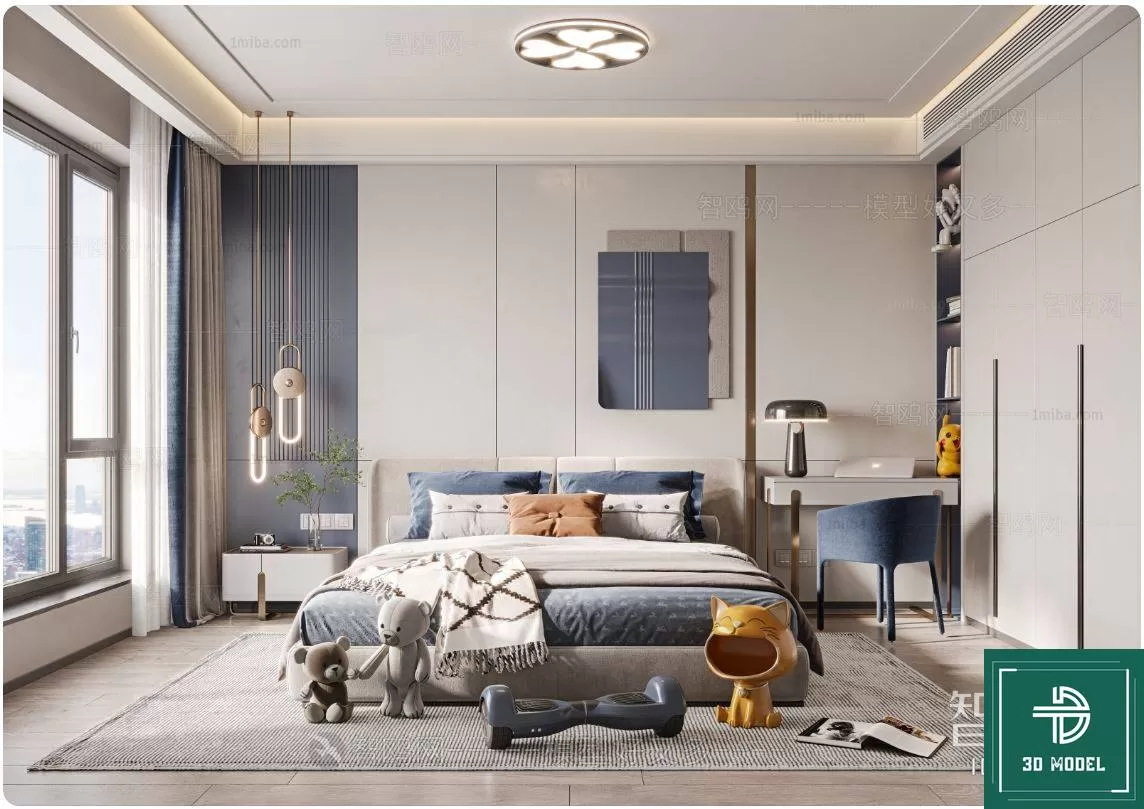 BEDROOM – 3DS MAX MODELS – 264 – PRO BEDROOM – 3DS MAX MODELS – 264 – PRO