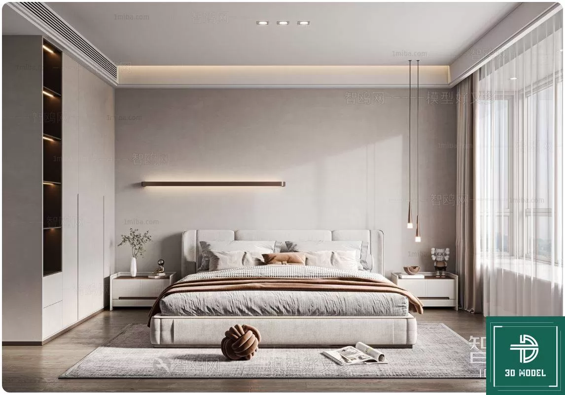 BEDROOM – 3DS MAX MODELS – 266 – PRO BEDROOM – 3DS MAX MODELS – 266 – PRO