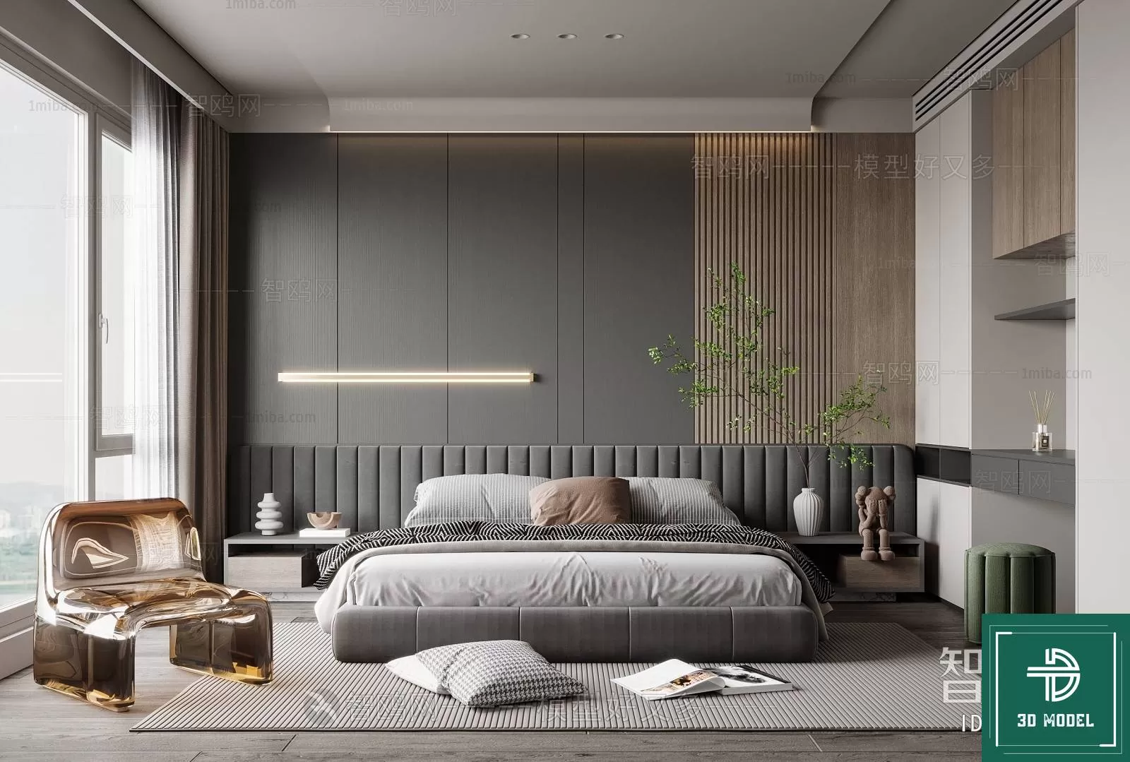 BEDROOM – 3DS MAX MODELS – 267 – PRO BEDROOM – 3DS MAX MODELS – 267 – PRO