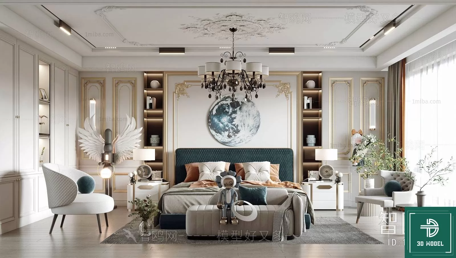 BEDROOM – 3DS MAX MODELS – 276 – PRO BEDROOM – 3DS MAX MODELS – 276 – PRO