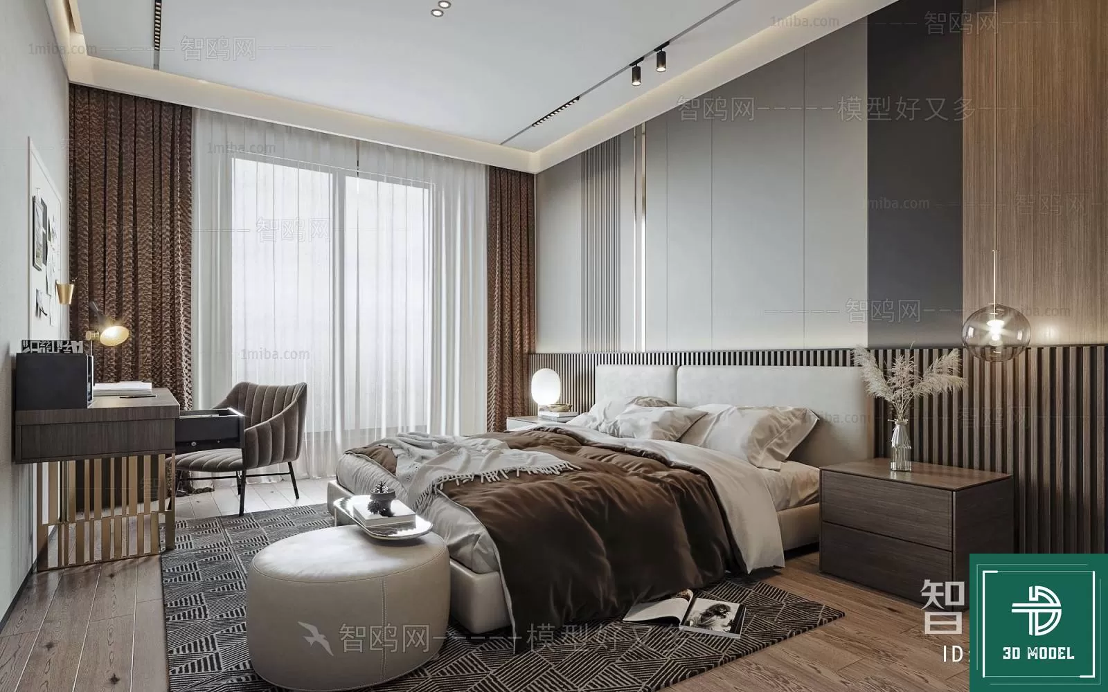 BEDROOM – 3DS MAX MODELS – 277 – PRO BEDROOM – 3DS MAX MODELS – 277 – PRO