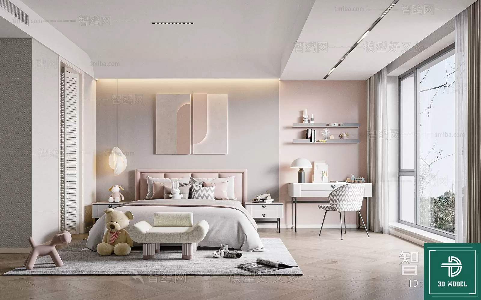 BEDROOM – 3DS MAX MODELS – 278 – PRO BEDROOM – 3DS MAX MODELS – 278 – PRO