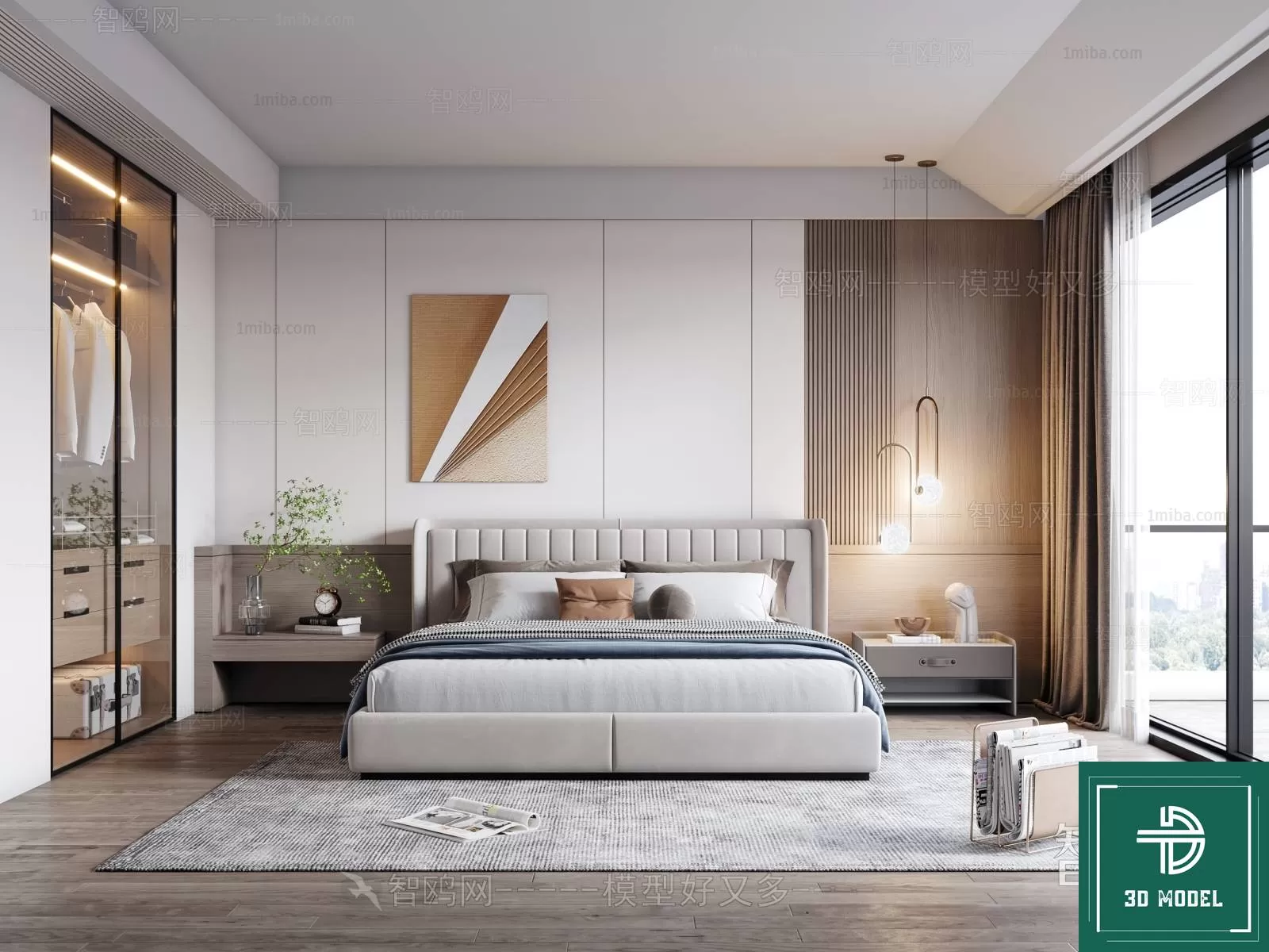 BEDROOM – 3DS MAX MODELS – 280 – PRO BEDROOM – 3DS MAX MODELS – 280 – PRO