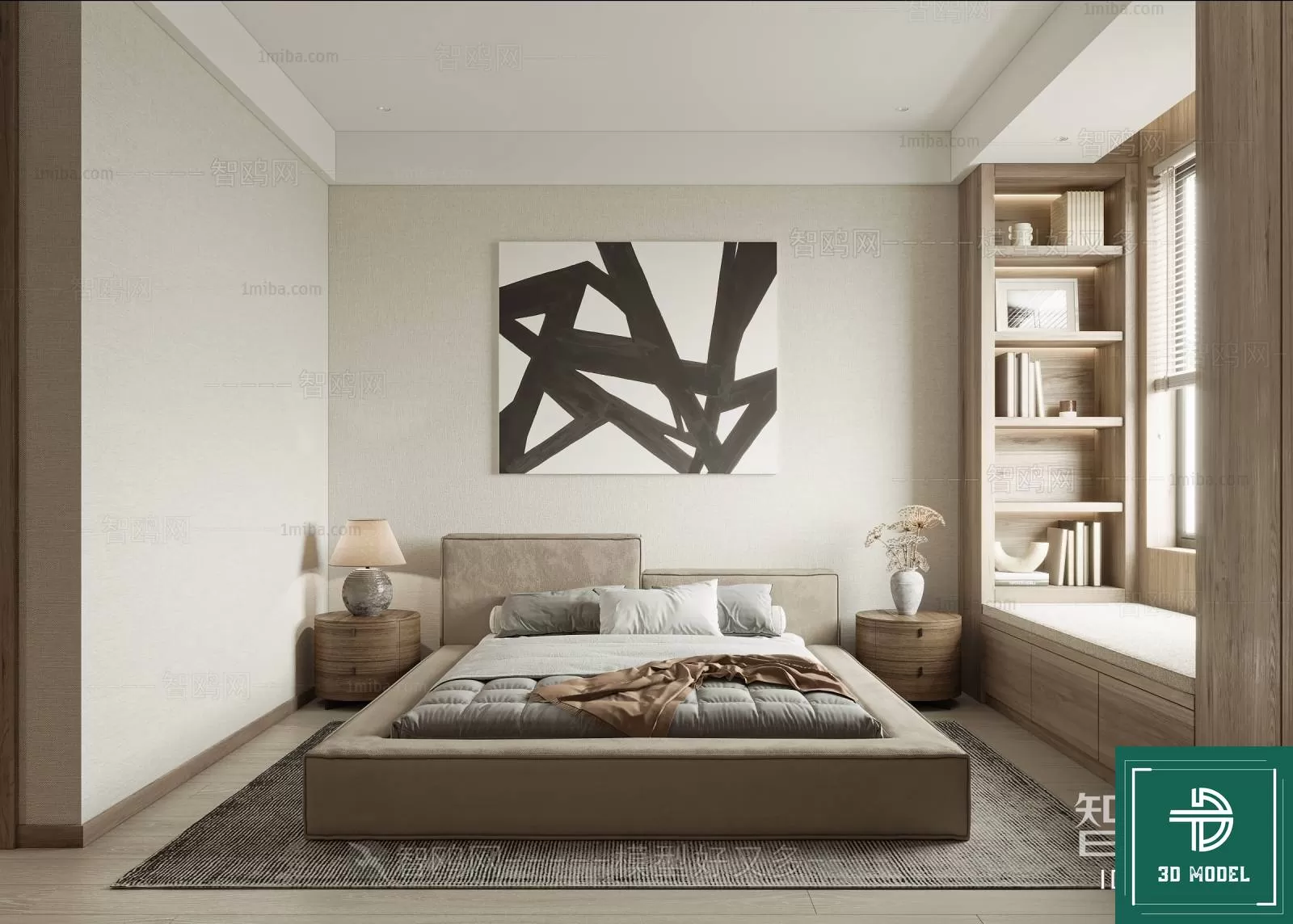 BEDROOM – 3DS MAX MODELS – 282 – PRO BEDROOM – 3DS MAX MODELS – 282 – PRO