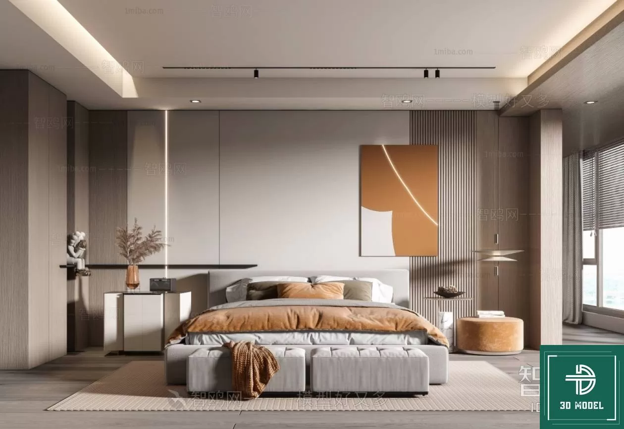 BEDROOM – 3DS MAX MODELS – 287 – PRO BEDROOM – 3DS MAX MODELS – 287 – PRO