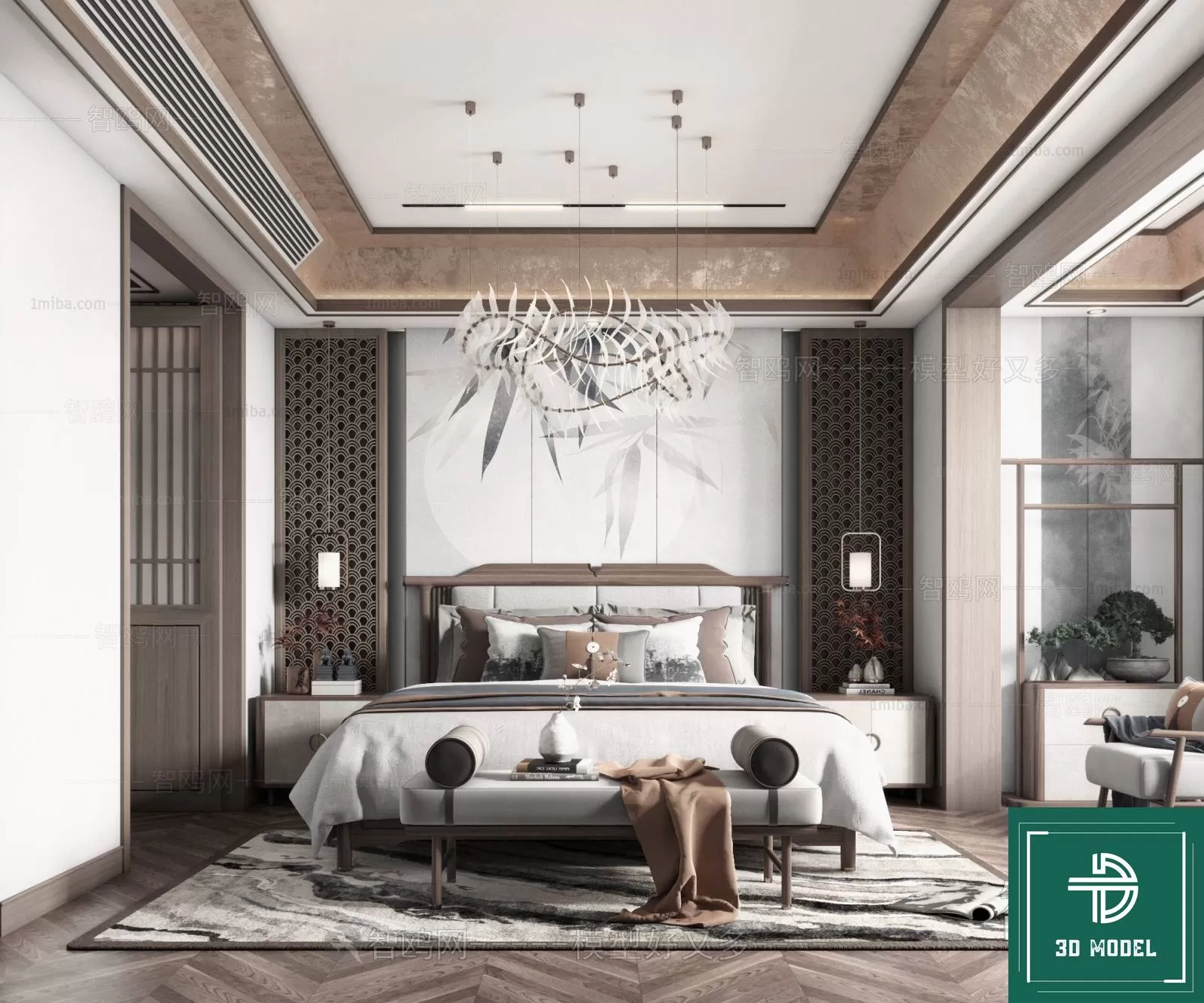 BEDROOM – 3DS MAX MODELS – 288 – PRO BEDROOM – 3DS MAX MODELS – 288 – PRO